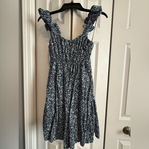 Ambercrombie and Fitch Floral Blue Dress